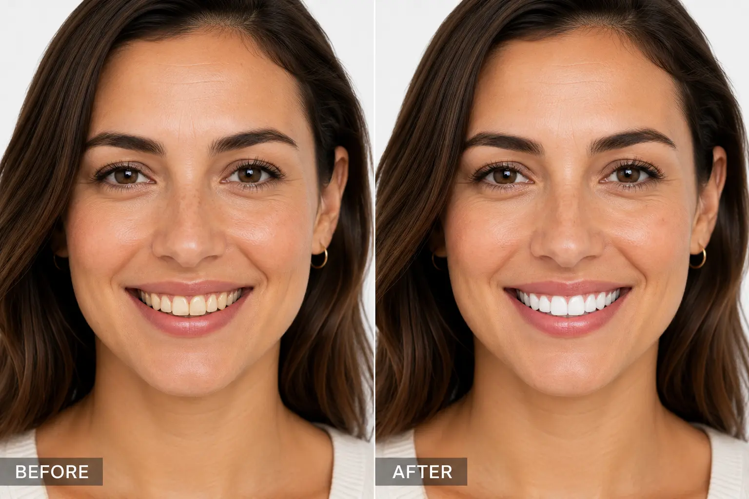 Before teeth whitening treatment